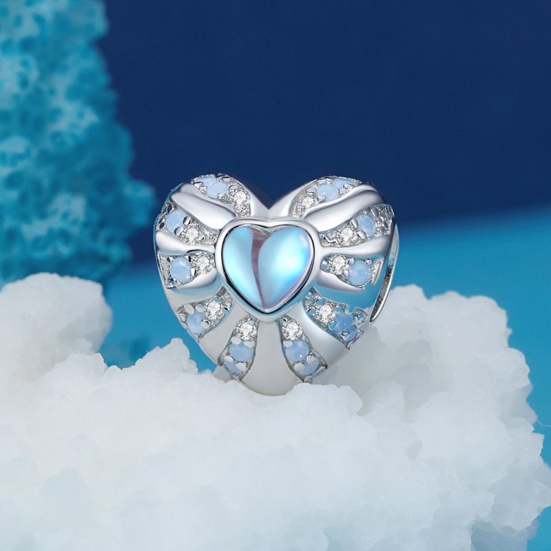 (kuva) Pandora-tyylinen Illusion Heart -koru - BSC918 - Näytä 2