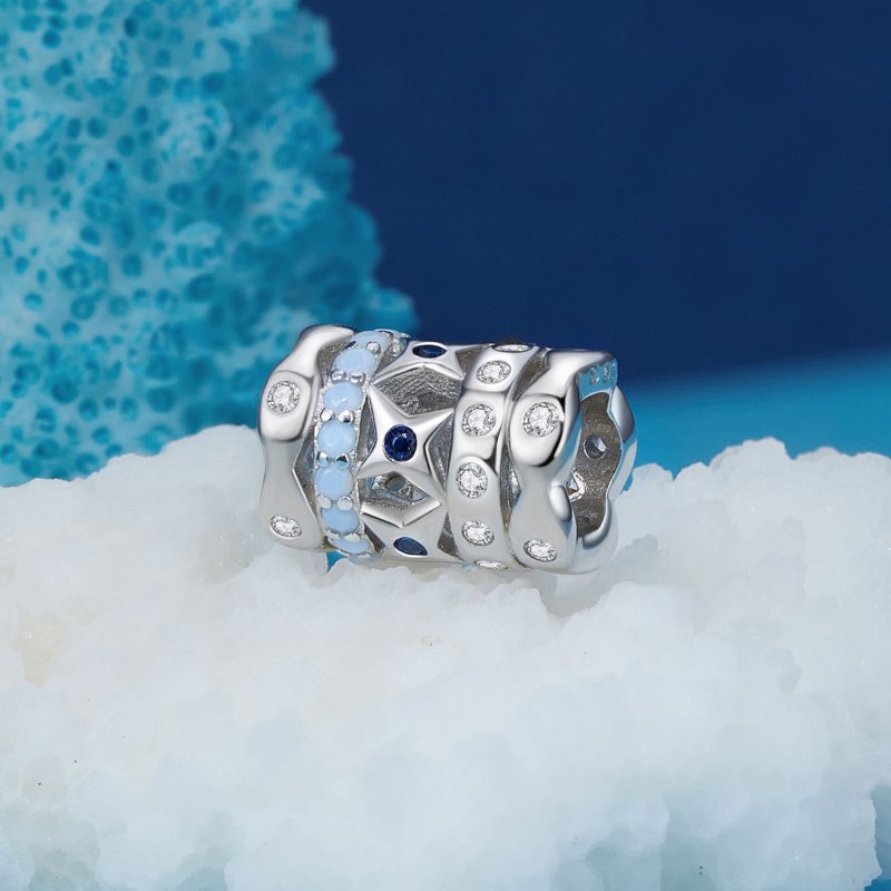(kuva) Pandora-tyylinen Sininen Tähtien Charm - BSC919 - Näytä 2