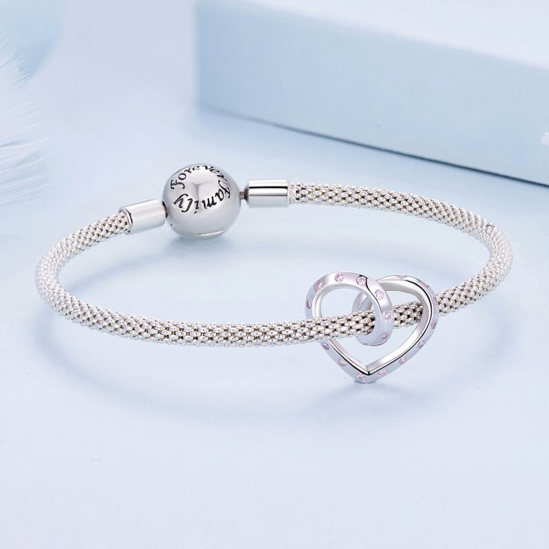 (kuva) Pandora-tyylinen Syleily Sydän Charm - BSC928 - Näytä 5