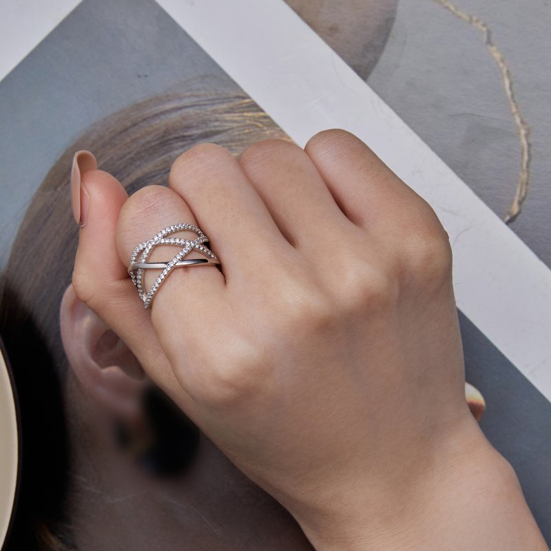 (kuva) Pandora-tyylinen Simple Samsara -sormus - BSR396 - Näytä 6