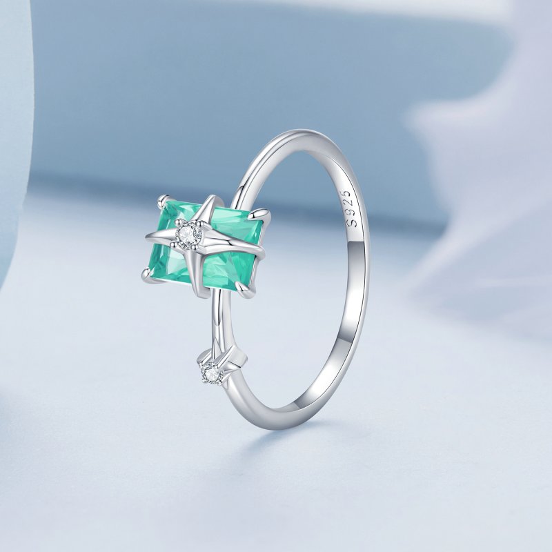 (kuva) Pandora-tyylinen Star Glass -avaussormus - BSR416 - Näytä 2