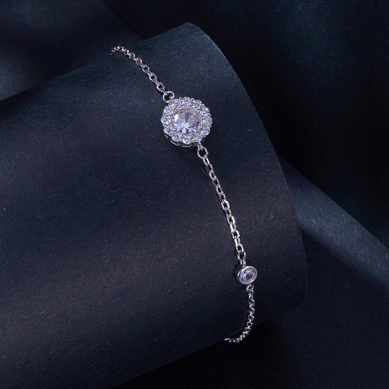 (kuva) Pandora Style One Carat Simple Bracelet (Yksi Sertifikaatti) - MSB007 - Näytä 2