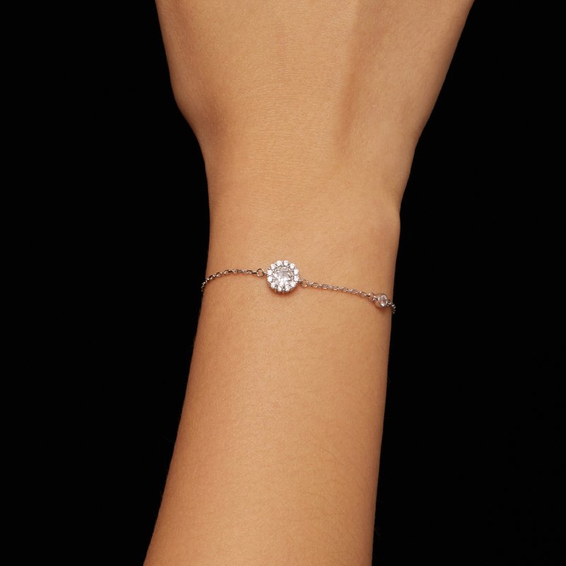 (kuva) Pandora Style One Carat Simple Bracelet (Yksi Sertifikaatti) - MSB007 - Näytä 5