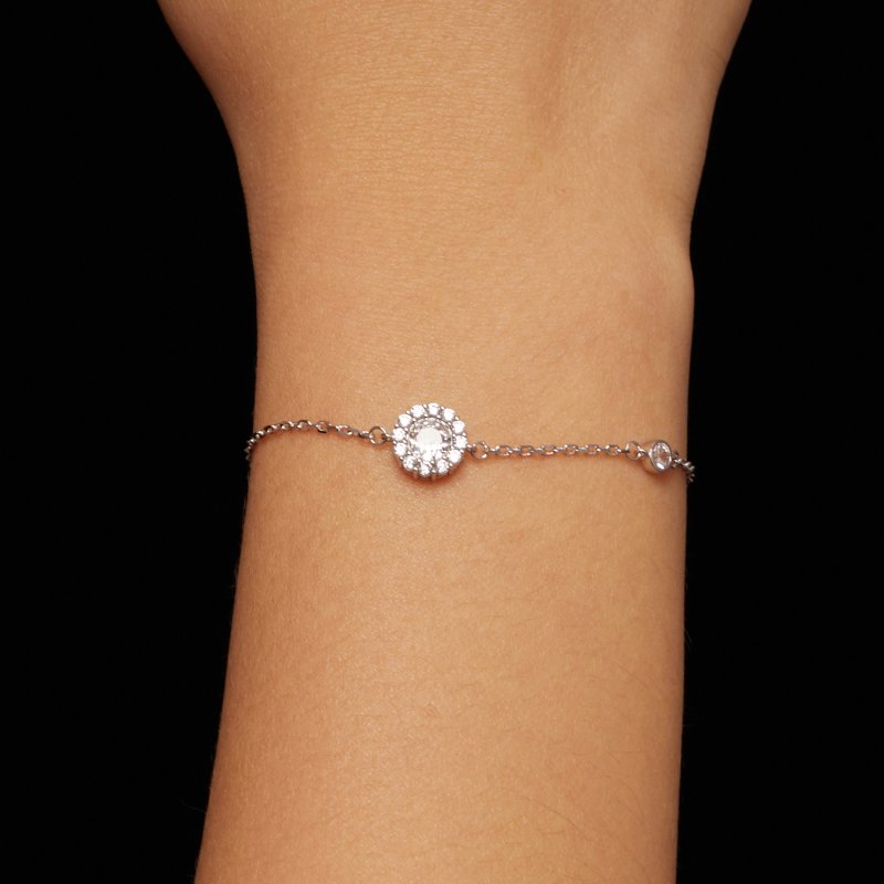 (kuva) Pandora Style One Carat Simple Bracelet (Yksi Sertifikaatti) - MSB007 - Näytä 6