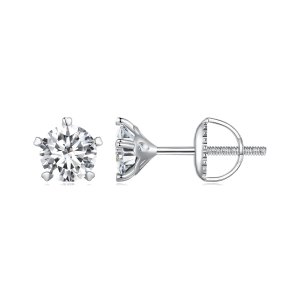 (kuva) Pandora-tyyliset 0,5 ct moissanite-korvakorut - MSE024-S