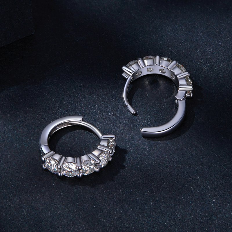 (kuva) Pandora-tyyliset puolihelmikorut Moissanite-timanttikorut - MSE033 - Näytä 4