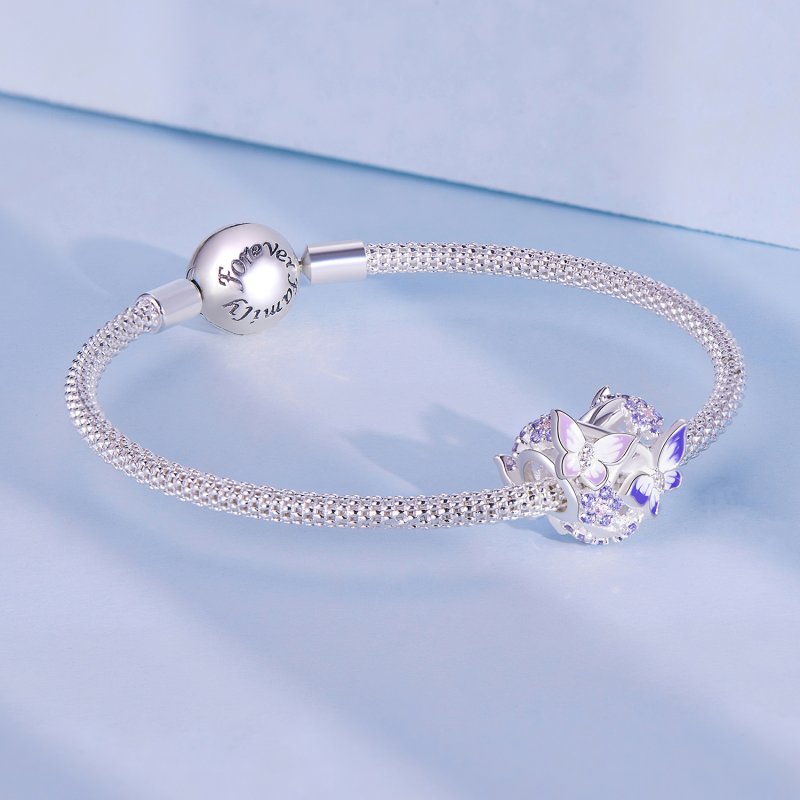 (kuva) Pandora-tyylinen Sydämenmuotoinen Perhosen Amuletti - SCC2464 - Näytä 5
