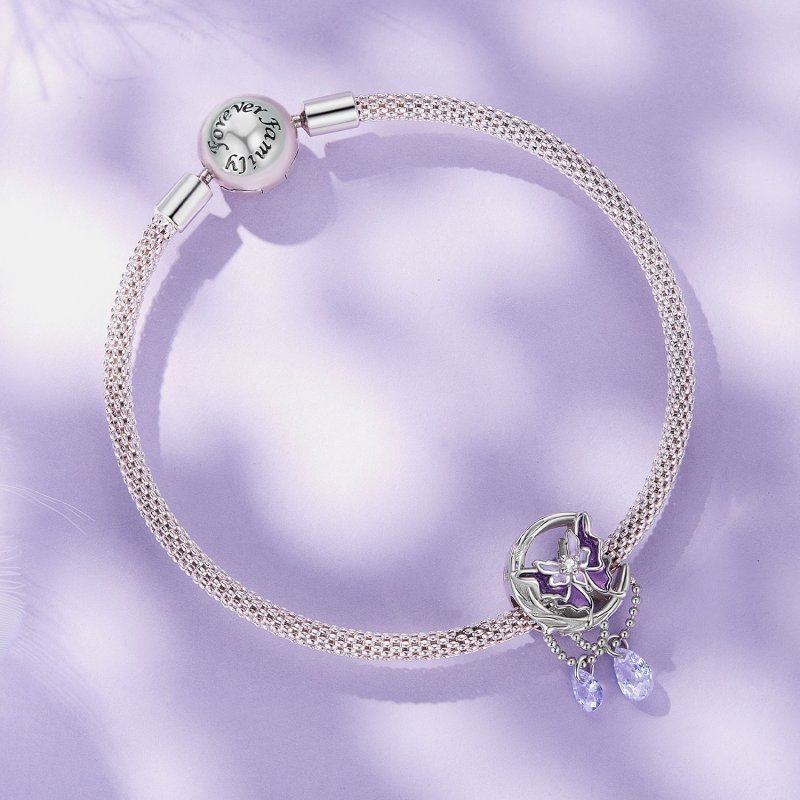 (kuva) Pandora-tyylinen Kuun Perhos Charm - SCC2545 - Näytä 3