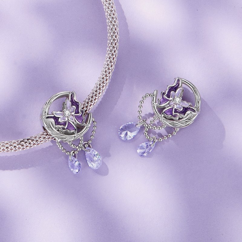 (kuva) Pandora-tyylinen Kuun Perhos Charm - SCC2545 - Näytä 4