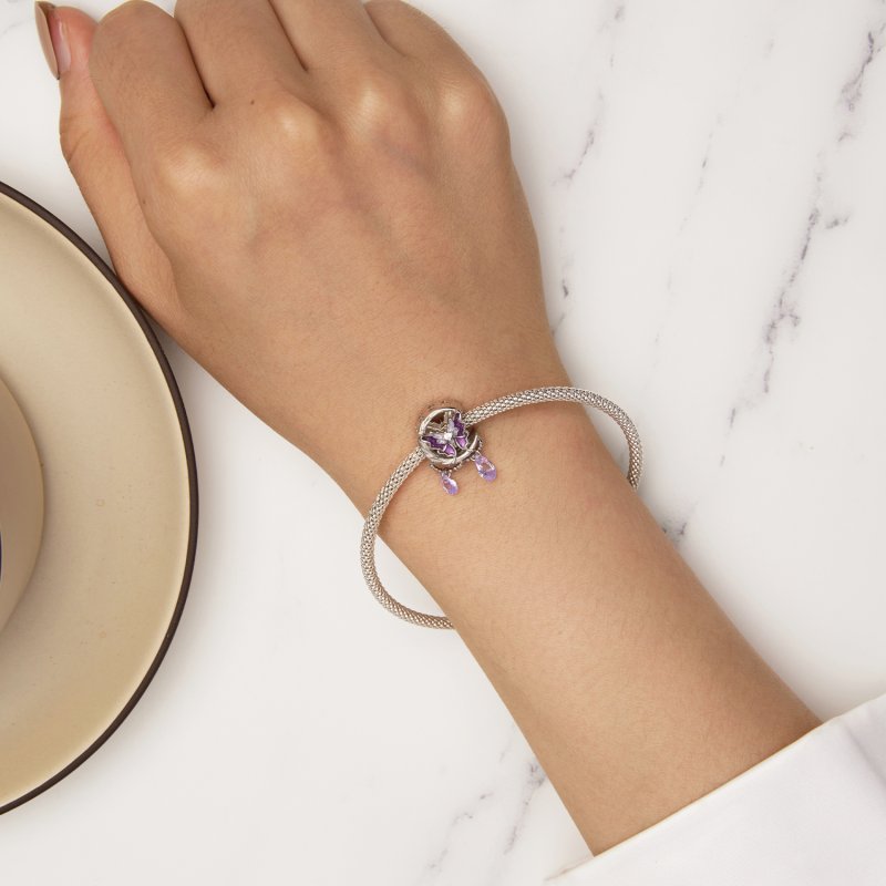 (kuva) Pandora-tyylinen Kuun Perhos Charm - SCC2545 - Näytä 6