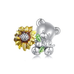 (kuva) Pandora-tyylinen Auringonkukka ja Karhu - Charm - SCC2560