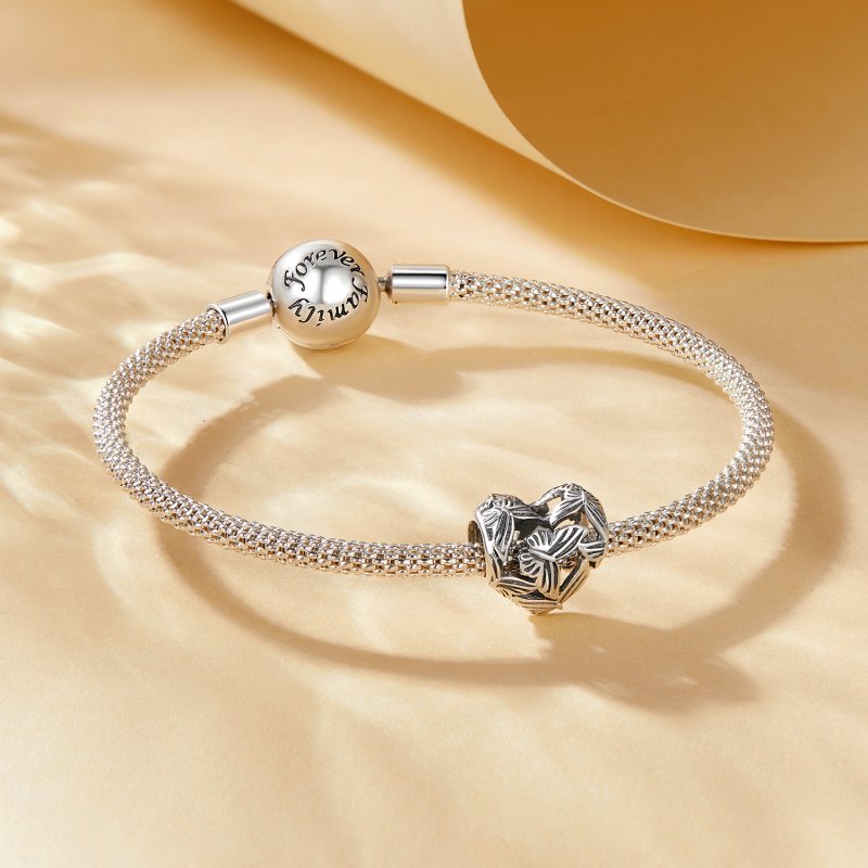 (kuva) Pandora-tyylinen Sydämenmuotoinen Perhosen Amuletti - SCC2576 - Näytä 5