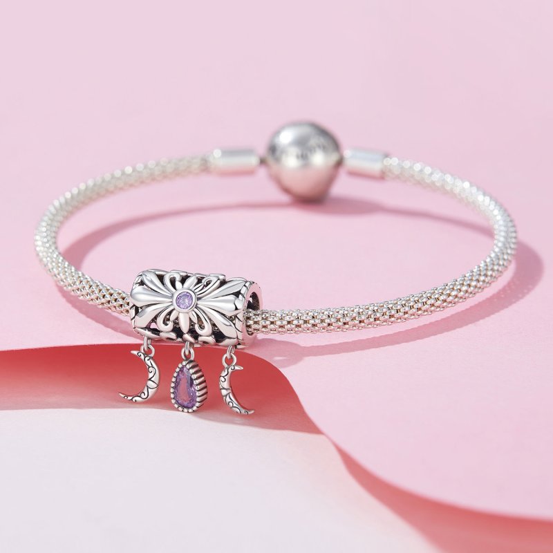 (kuva) Pandora-tyylinen Vintage Iris -riipus - SCC2631 - Näytä 3
