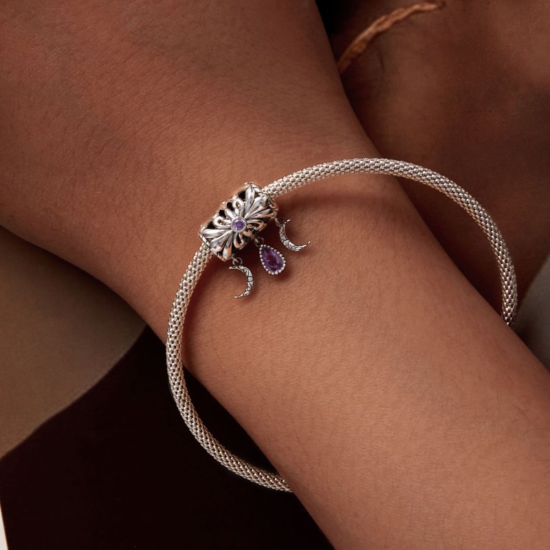 (kuva) Pandora-tyylinen Vintage Iris -riipus - SCC2631 - Näytä 6