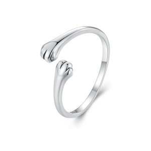 (kuva) Pandora-tyylinen Katin Halaus Avoin Rengas - SCR961-E