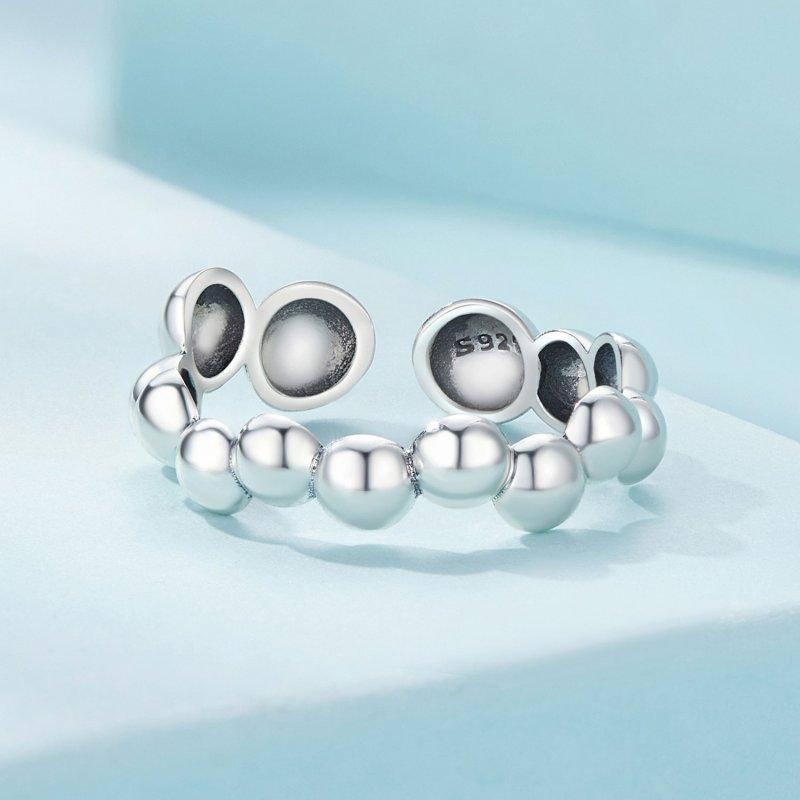 (kuva) Pandora-tyylinen Bubble Open Ring - SCR962-E - Näytä 3