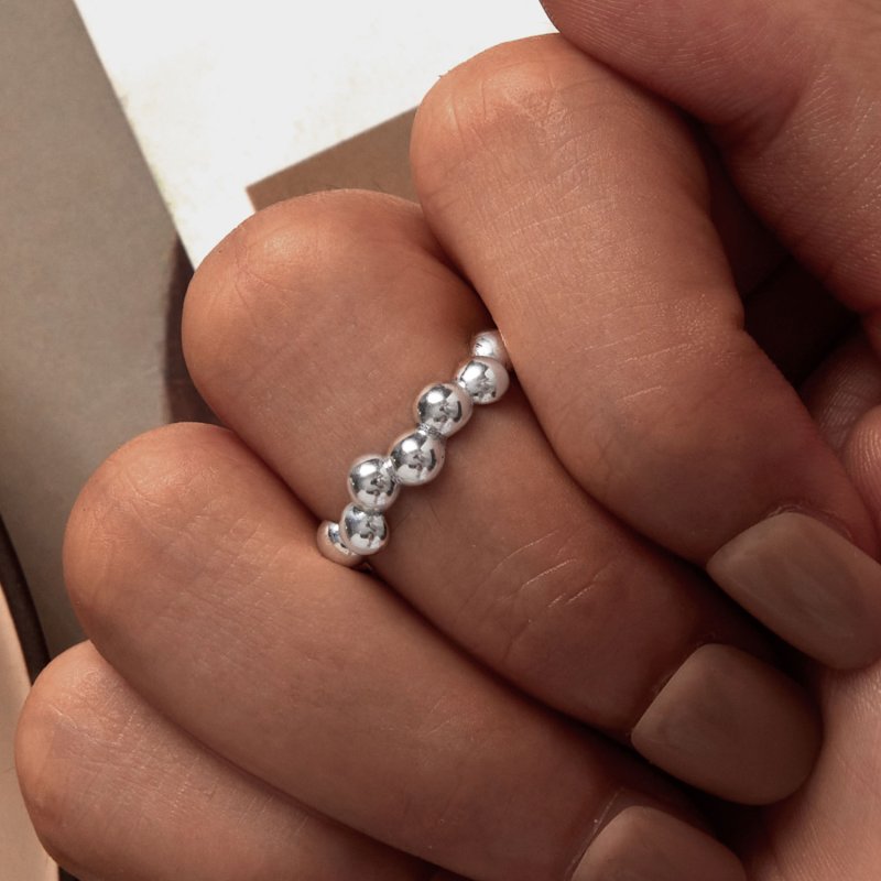 (kuva) Pandora-tyylinen Bubble Open Ring - SCR962-E - Näytä 6