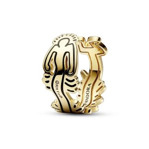 (kuva) Keith Haring™ x Pandora Aaltoileva hahmo -avorengas - 162226C01