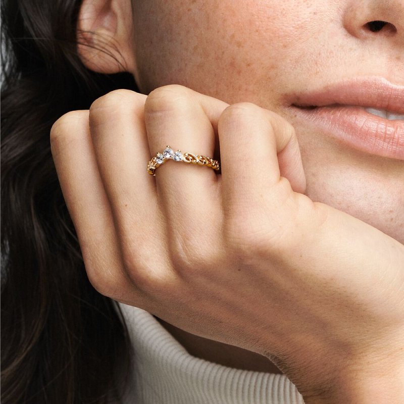 (kuva) Pandora Regal Swirl -kruunusormus - 162232C01 - Näytä 8