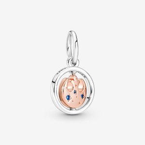 (kuva) Pandora Retired 14K ruusukullattu Star Wars Kapinallisen Liiton symboli pyörivä riipus - 380789C01