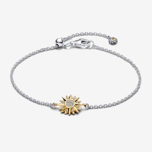 (kuva) Pandora Sun sterling hopea ja 14 kullanjalostus rannekoru - 562837C01