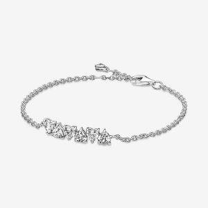 (kuva) Pandora Sparkling Endless Hearts Chain Bracelet - 591162C01