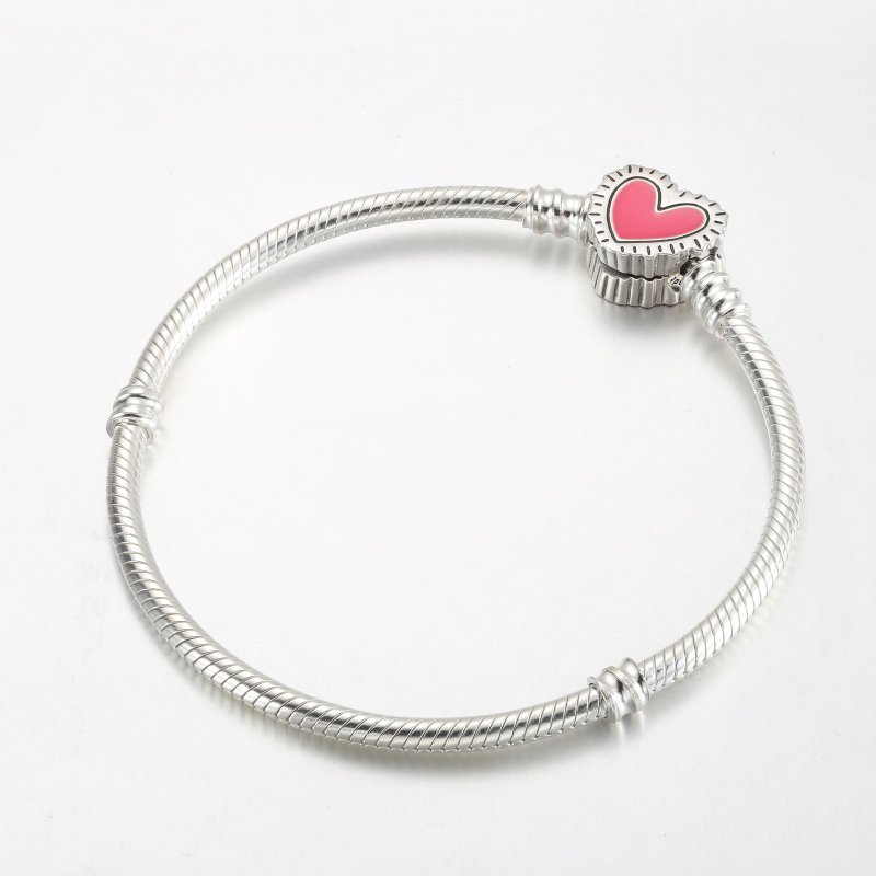 (kuva) Keith Haring™ x Pandora Moments -sydämen säteilevä käärmeenketju rannekoru - 592 - Näytä 2
