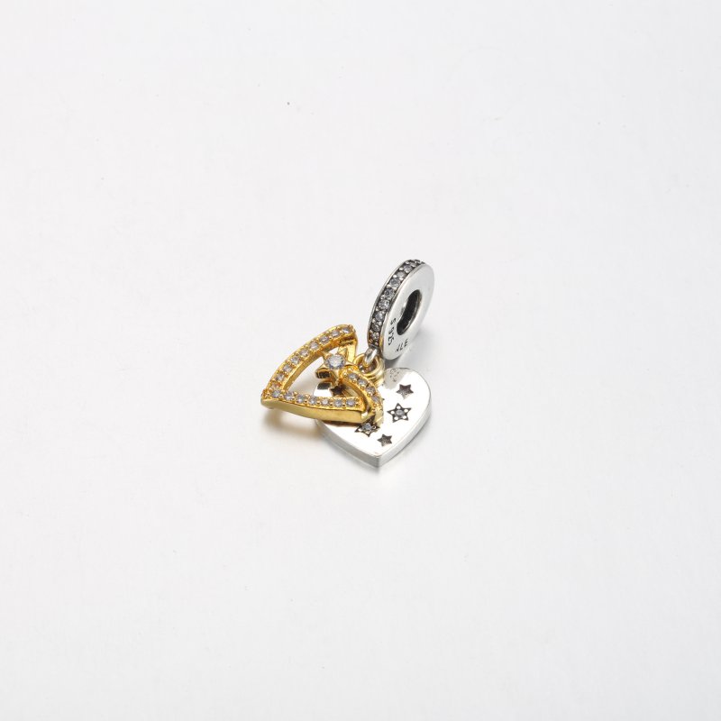 (kuva) Pandora Tähtitaivaan Sydämet Kaksoisriipus Charm - 762203C01 - Näytä 2