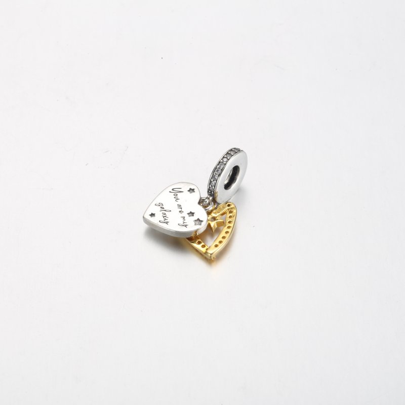 (kuva) Pandora Tähtitaivaan Sydämet Kaksoisriipus Charm - 762203C01 - Näytä 3