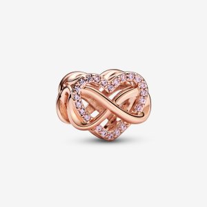 (kuva) Pandora Family Infinity Pink Heart Charm - 782246C01