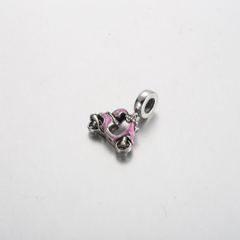(kuva) Pandora Pink Scooter Dangle Charm - 791057C01 - Näytä 6