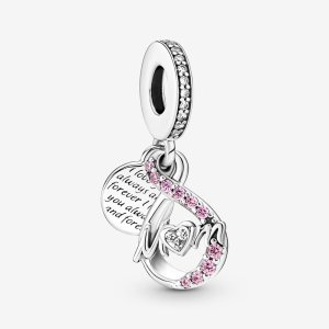 (kuva) Pandora Äiti Infinity Pavé Kaksinkertainen Rippuva Amuletti - 791468C01