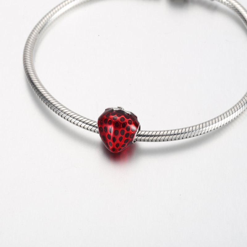 (kuva) Pandora Käsitelty Mansikan Hedelmä Charm - 791681C01 - Näytä 5