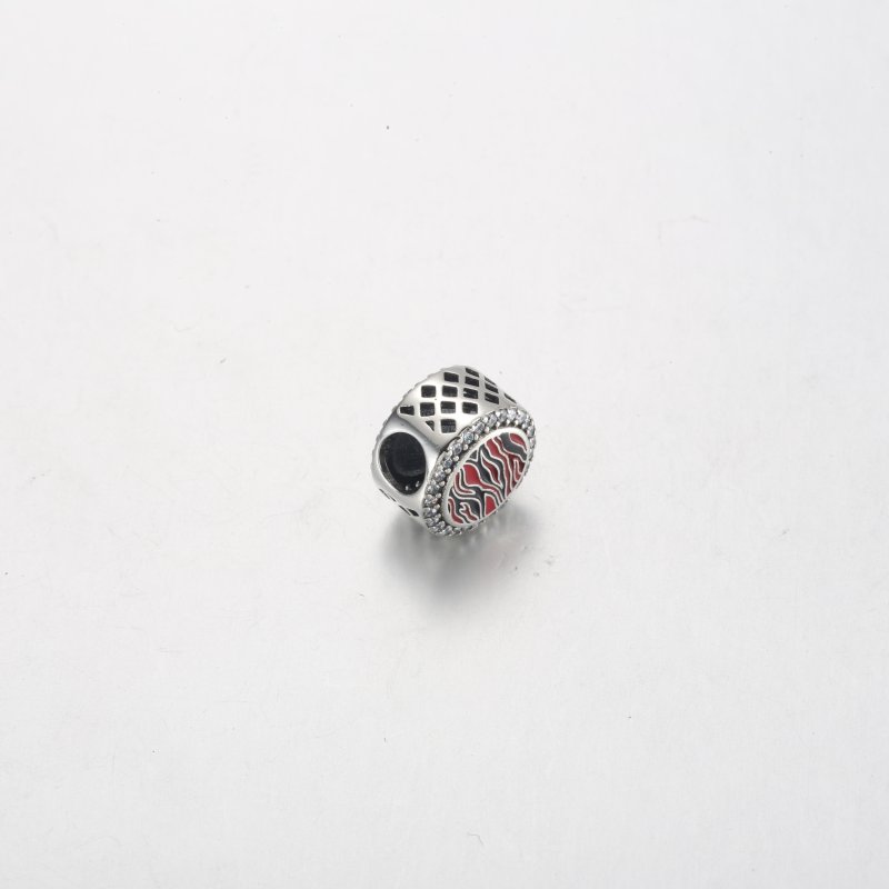 (kuva) Pandora Pink Zebra -kuvio hopea helmet - 792016CZ_E026 - Näytä 4