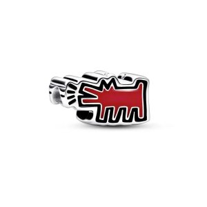 (kuva) Keith Haring™ x Pandora Haukuva Koira - Charm - 792218C01