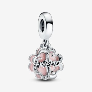 (kuva) Pandora Neljänlehden apilan Ystävyys Kaksoisriipus Charm - 792245C01