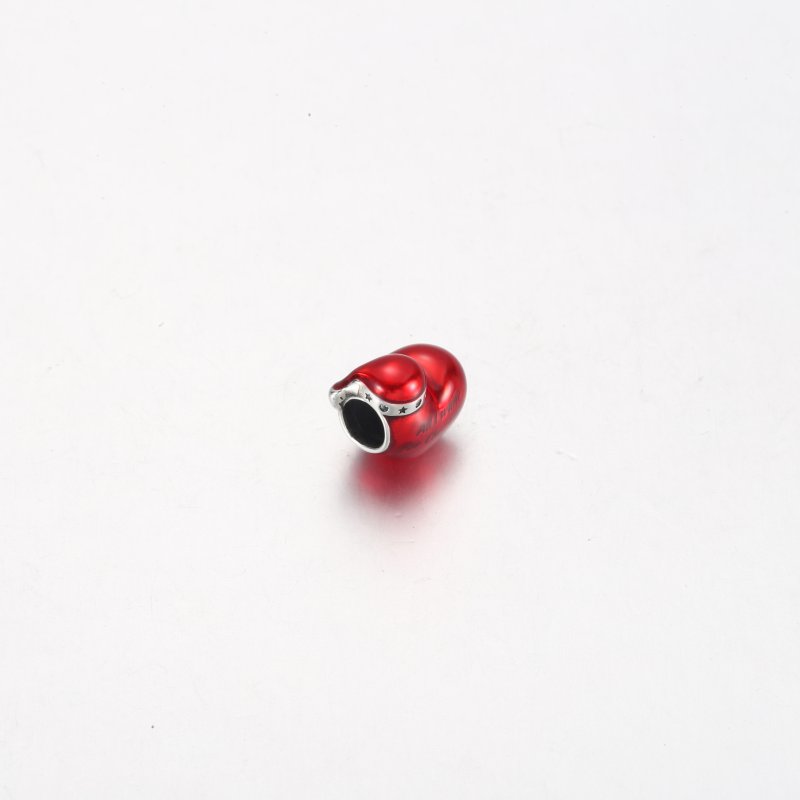 (kuva) Pandora Metallic Red Christmas Heart Charm - 792336C01 - Näytä 4