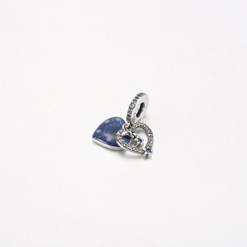 (kuva) Pandora Celestial -tähtisade Sydän Kaksoisriipus Charm - 792356C01 - Näytä 2