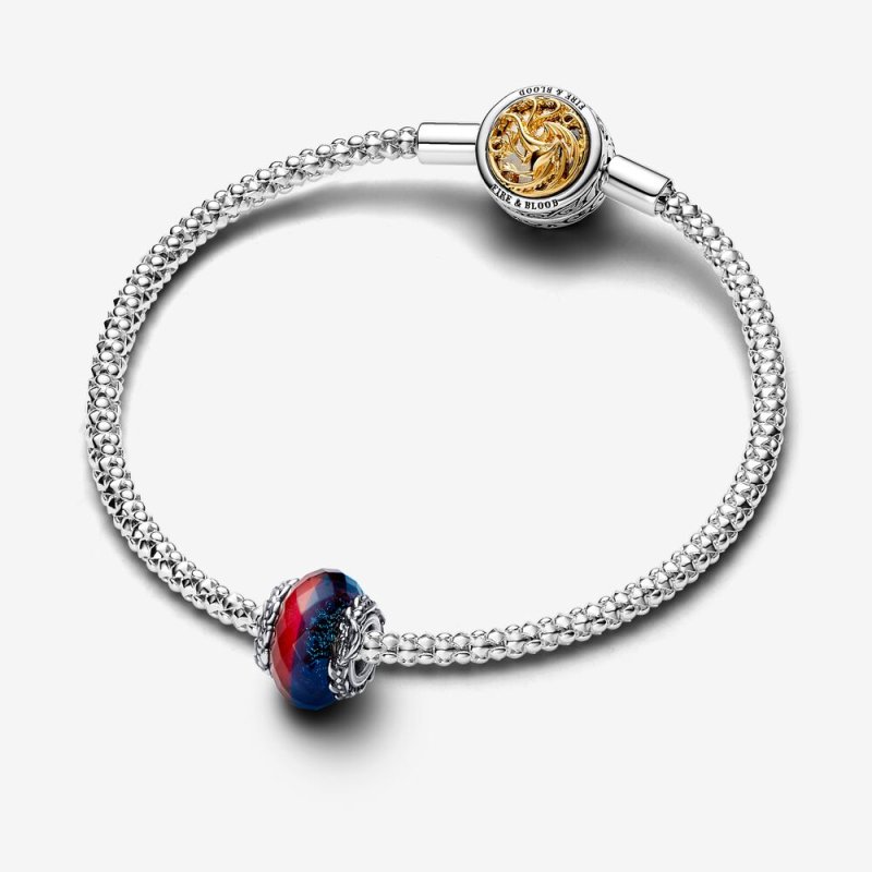 (kuva) Pandora Game of Thrones Jää & Tuli -lohikäärmekaksois Murano-lasi Charm - 792966 - Näytä 4