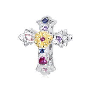 (kuva) PANDORA-tyylinen Vintage Cross Charm - BSC1005