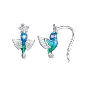 (kuva) PANDORA-tyylinen Kolibri Korvakoukku - BSE990