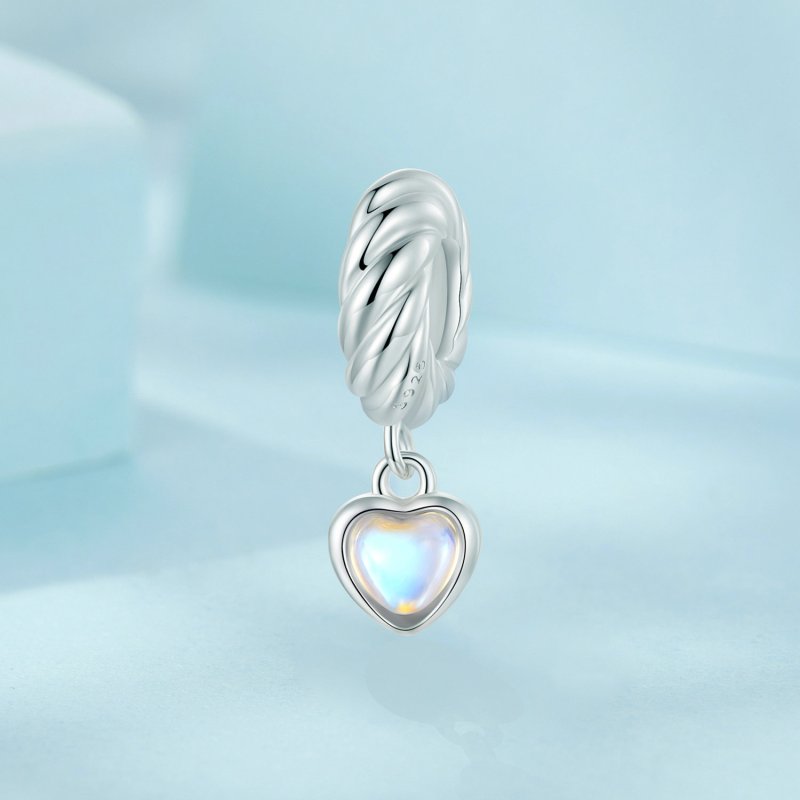 (kuva) PANDORA-tyylinen Smart Heart -silmukka riipus - SCC2755 - Näytä 2