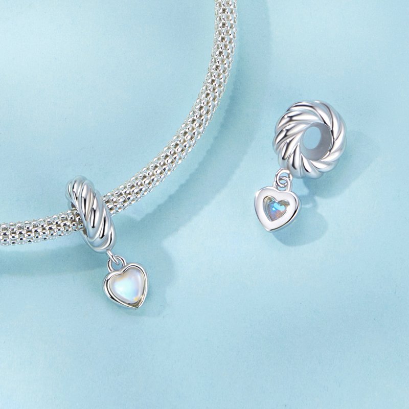 (kuva) PANDORA-tyylinen Smart Heart -silmukka riipus - SCC2755 - Näytä 5