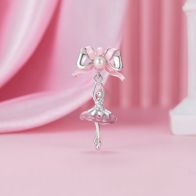 (kuva) PANDORA-tyylinen Ballerinatytön Ripustin - SCC2760 - Näytä 2