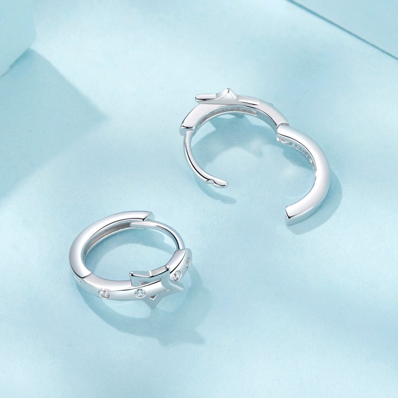 (kuva) PANDORA-tyylinen Star Belt Ear Buckle -korvakorut - SCE1726 - Näytä 4