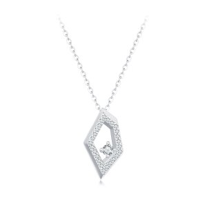 (kuva) PANDORA-tyylinen Geometrinen Kimaltava Kaulakoru - SCN517