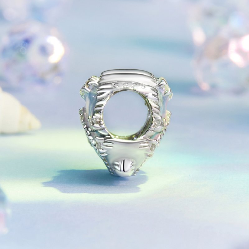 (kuva) PANDORA-tyylinen Fantasy-värikäs kuoren amuletti - BSC1017 - Näytä 3