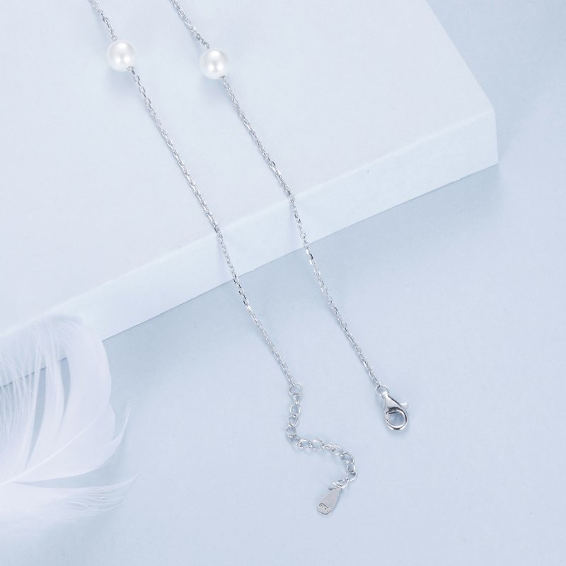 (kuva) PANDORA-tyylinen Gypsophila-kaulakoru - BSN389 - Näytä 5