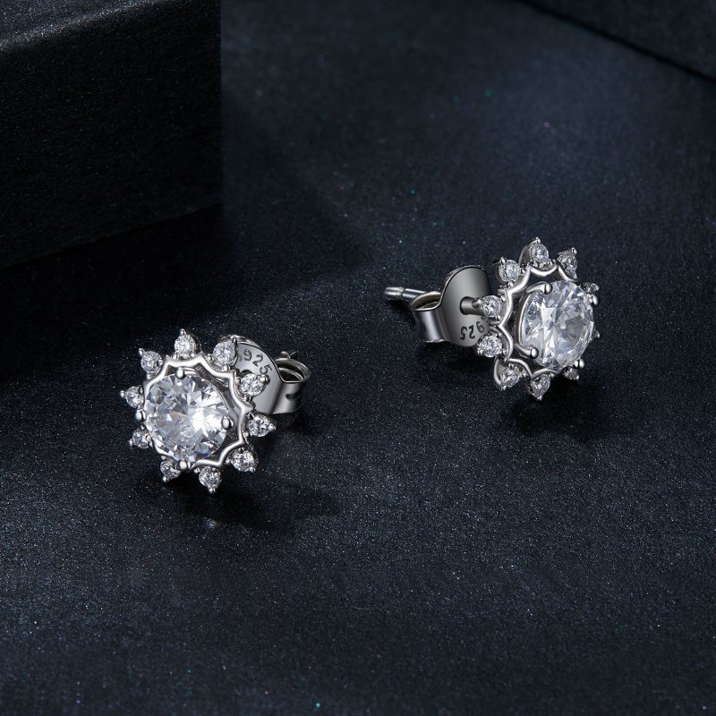 (kuva) PANDORA-tyyliset Brilliant Beauty 0,5 ct moissanite-korvakorut (kaksi sertifikaa - Näytä 3