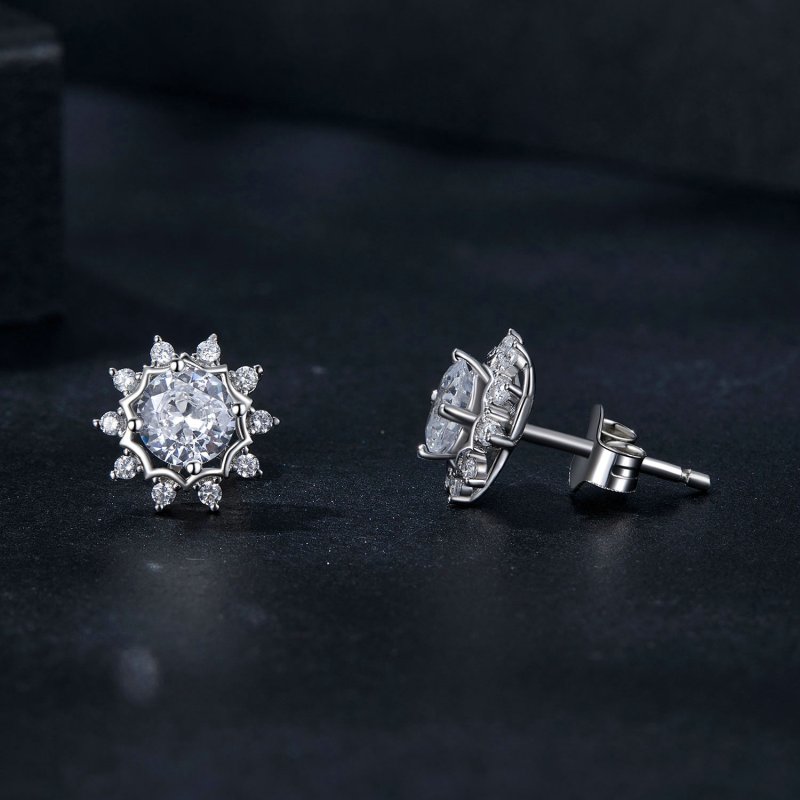 (kuva) PANDORA-tyyliset Brilliant Beauty 0,5 ct moissanite-korvakorut (kaksi sertifikaa - Näytä 4